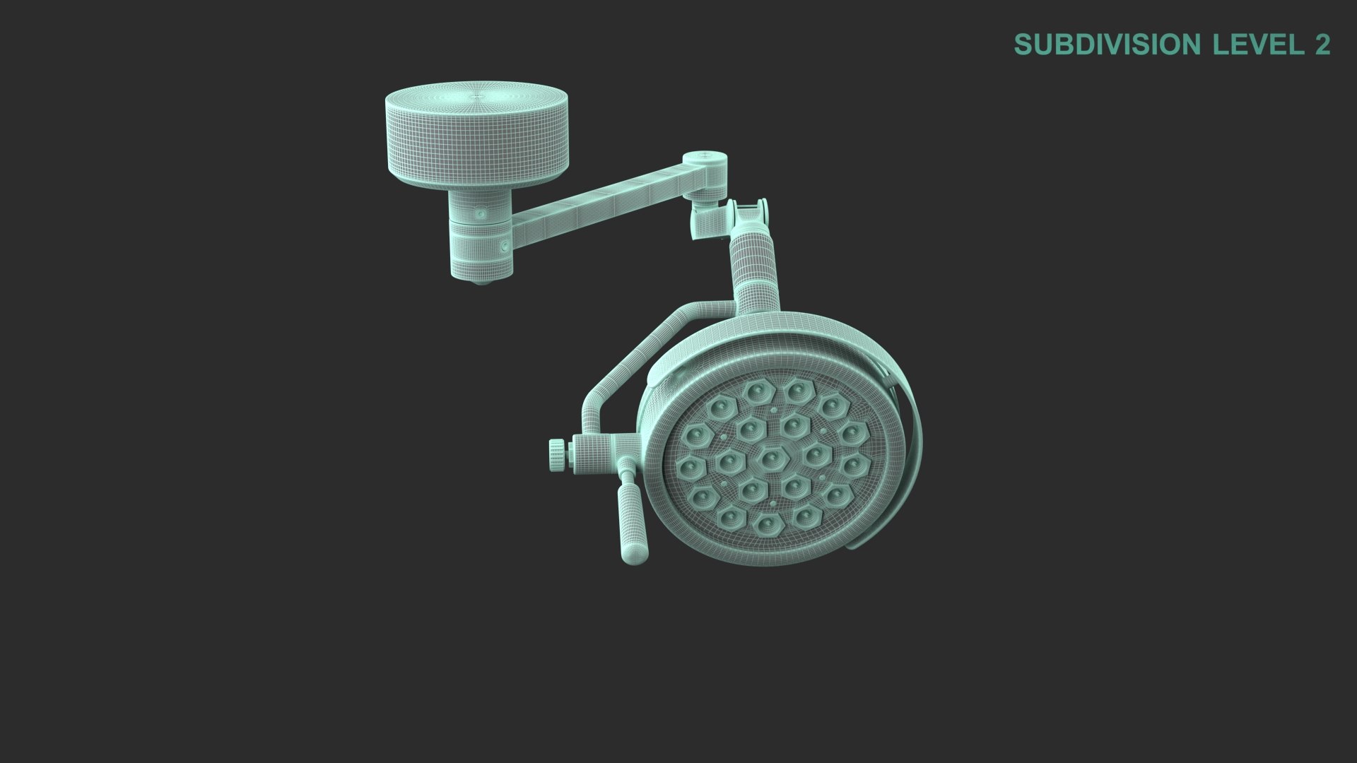 3D Surgical Lamp https://p.turbosquid.com/ts-thumb/Qh/m0o95b/Vn/wireframe0002/jpg/1706600017/1920x1080/fit_q87/4cb1565ca871533c8cfae30ed2771d4cb473f0c0/wireframe0002.jpg