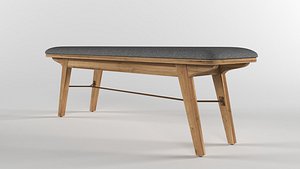 Miles Bench - Castlery 3D model