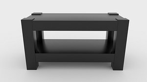black modern table