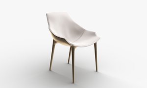 chair leather brass model