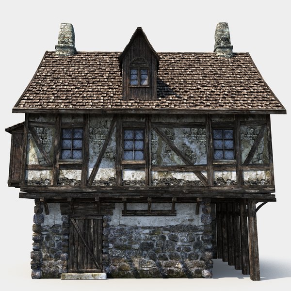 3d model medieval house