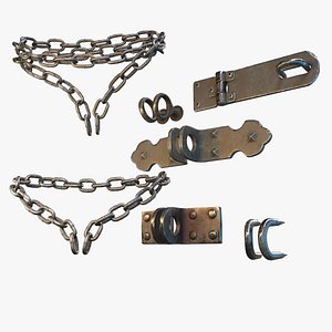 Accessories for mounting Padlock 3D