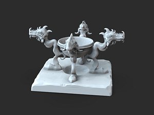 witch cauldron 3D model