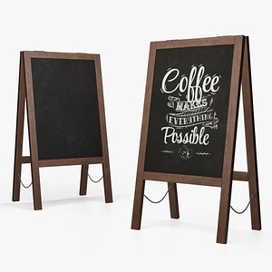 3D model Chalkboard Sign