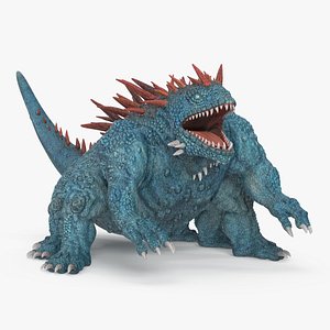 The Fantasy Creature Basilisk Rigged