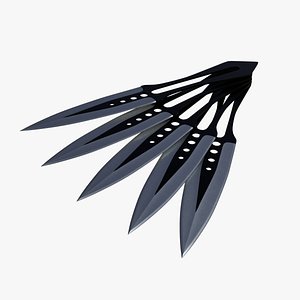 3D throwing knife model