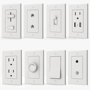 3D model Electrical Outlets And Switches