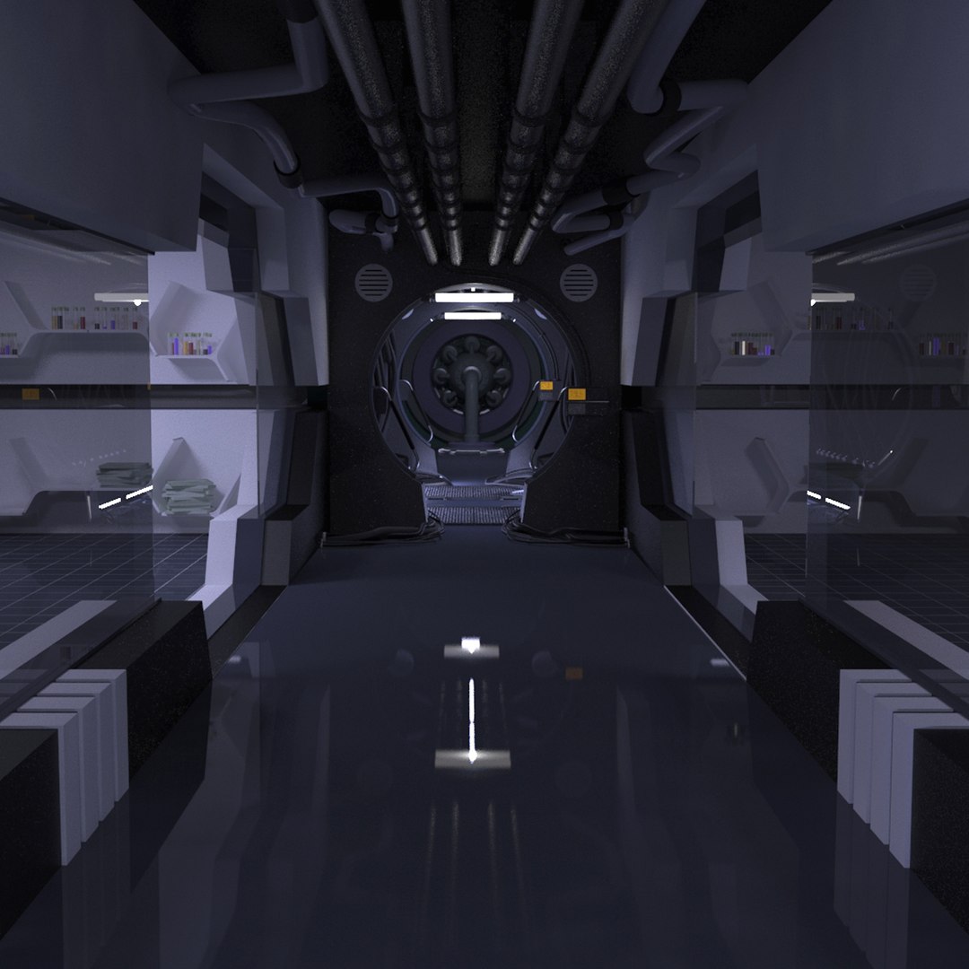 3D Laboratory Rooms Corridor - TurboSquid 1304458