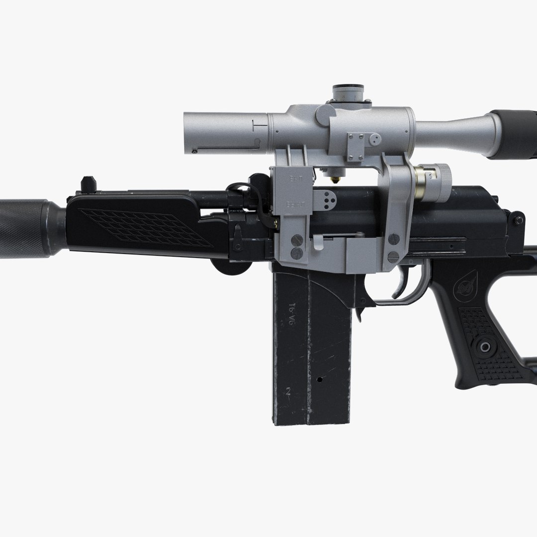Sniper Rifle Vsk-94 3d Max