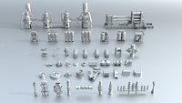 Industrial Machinery Kitbash Mega Pack 53 Hard Surface