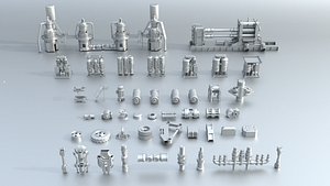 Industrial Machinery Kitbash Mega Pack 53 Hard Surface