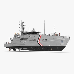 Patrol Boat TTS Scarborough CG42 3D model