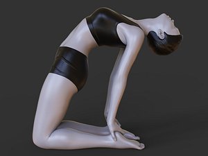 3D Yoga Pose - Camel Pose model