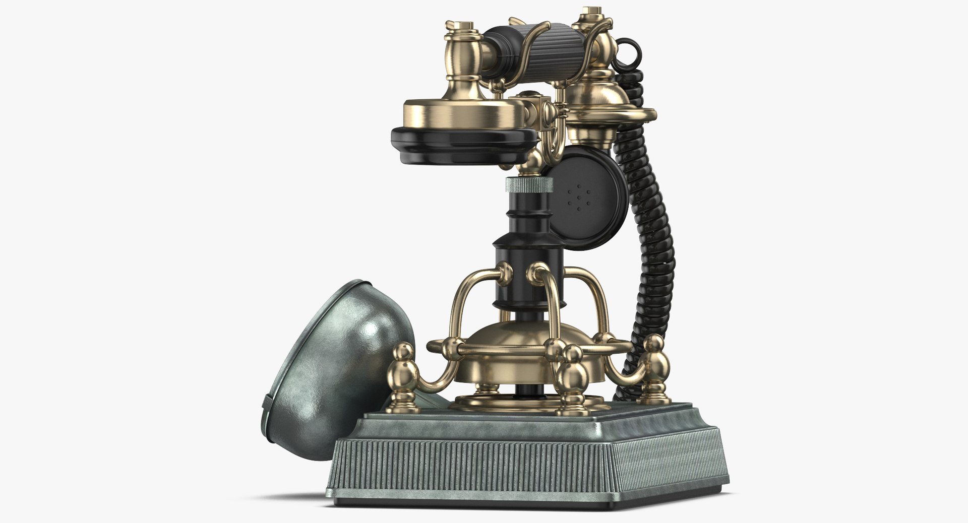 Retro Phone 3D Model - TurboSquid 1320664