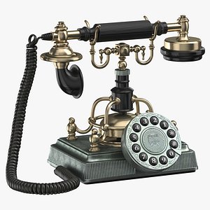 retro phone 3D model