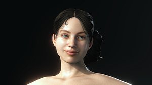 3D Topless Ballet girl