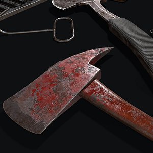butcher set axes saws model