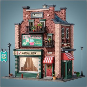 3D model Cartoon House 11