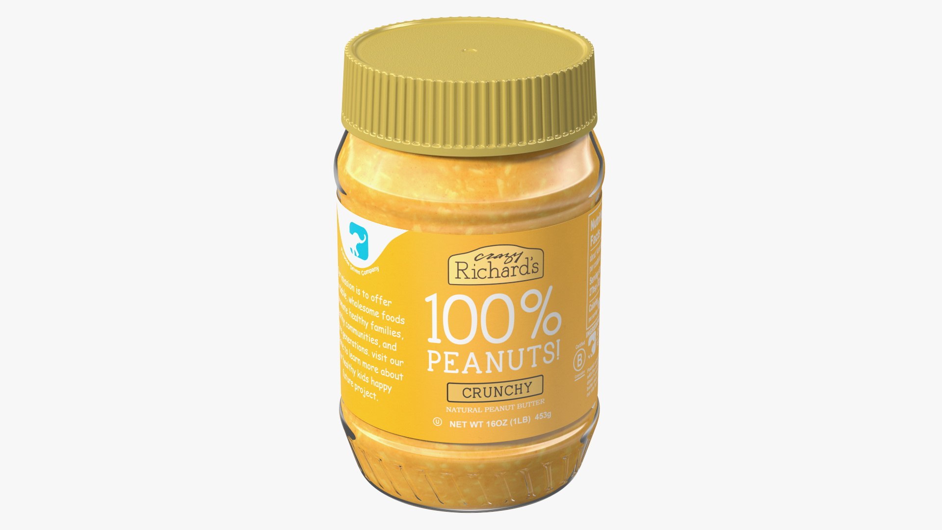 Crazy Richard Crunchy Peanut Butter 3D model preview