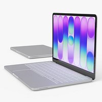 Modern Portable Laptop Computer White
