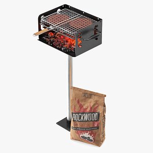 Charcoal Grill with Closed Rockwood Charcoal Bag