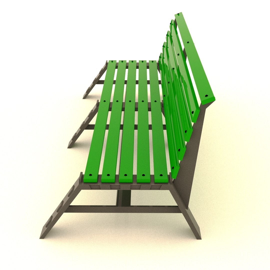 3d bench design model