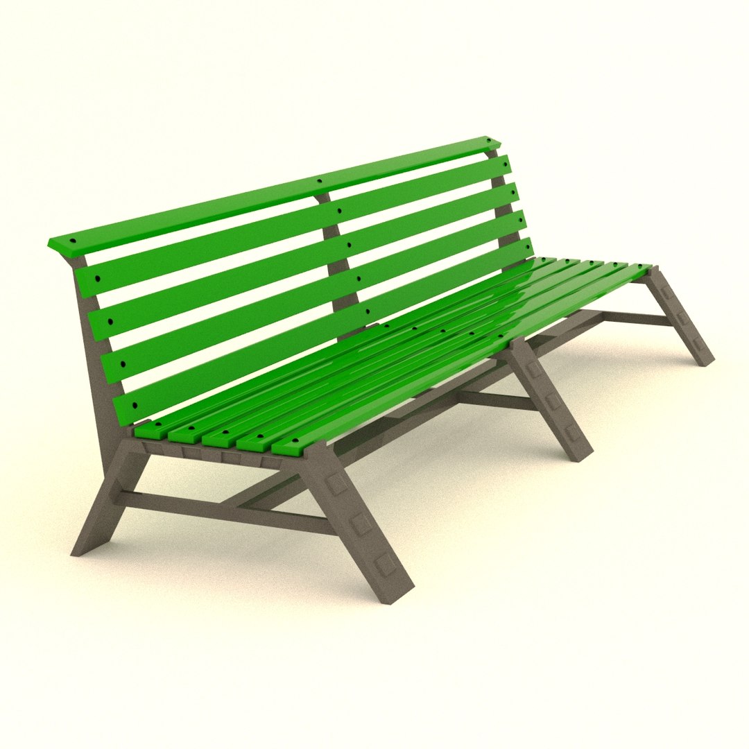 3d bench design model