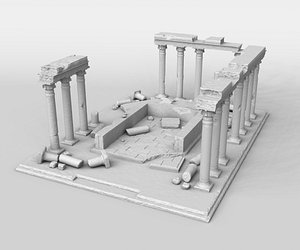 Greek ruins columns