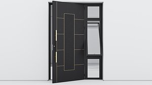 Aluminium door 280 3D model