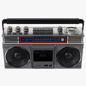 3D model of tape drive of retro cassette radio cassette player