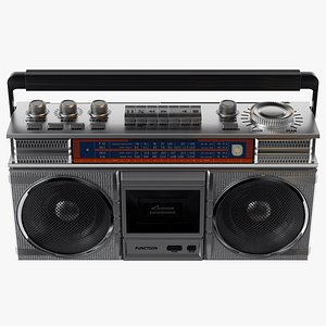3D model of tape drive of retro cassette radio cassette player
