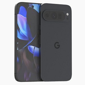 3D Google Pixel 9 Pro Obsidian model