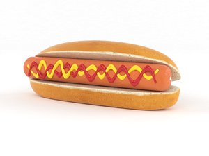 hot dog 3D