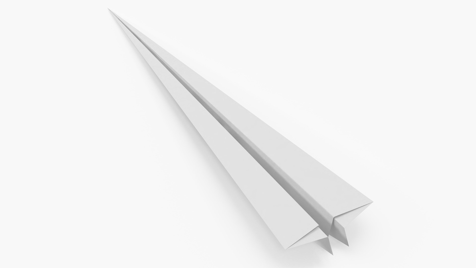 Origami Paper Plane 3D model preview