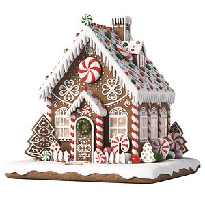 Gingerbread House 3D model 3D