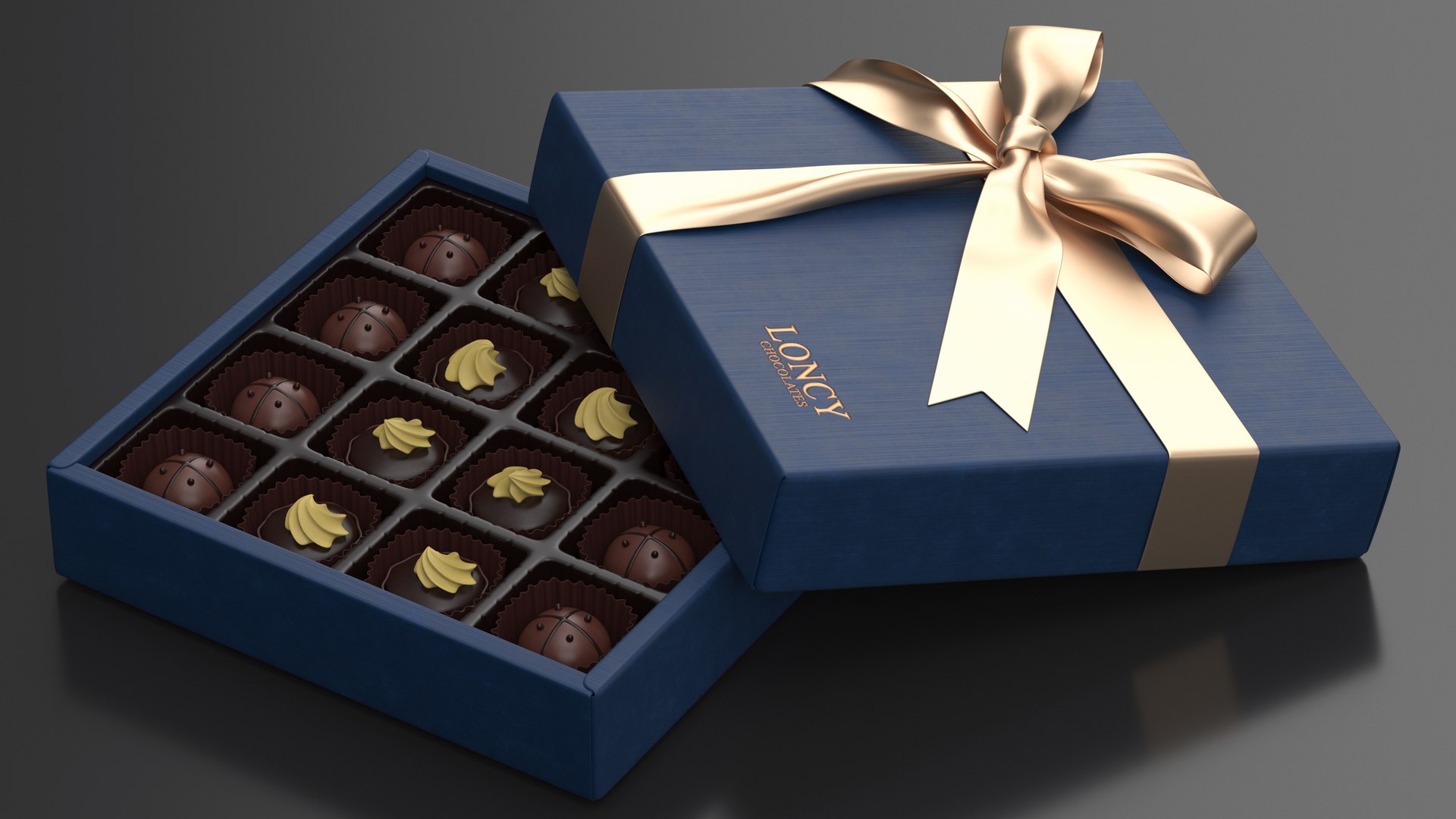 Box Of Loncy Chocolates Open 3D Model - TurboSquid 2051017