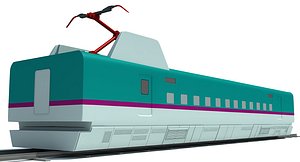 speed train passenger car model