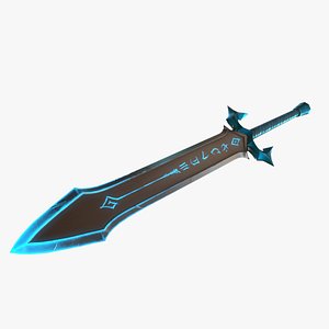 3D Runic greatsword