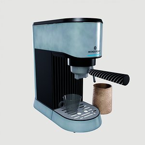 3D coffee machine model