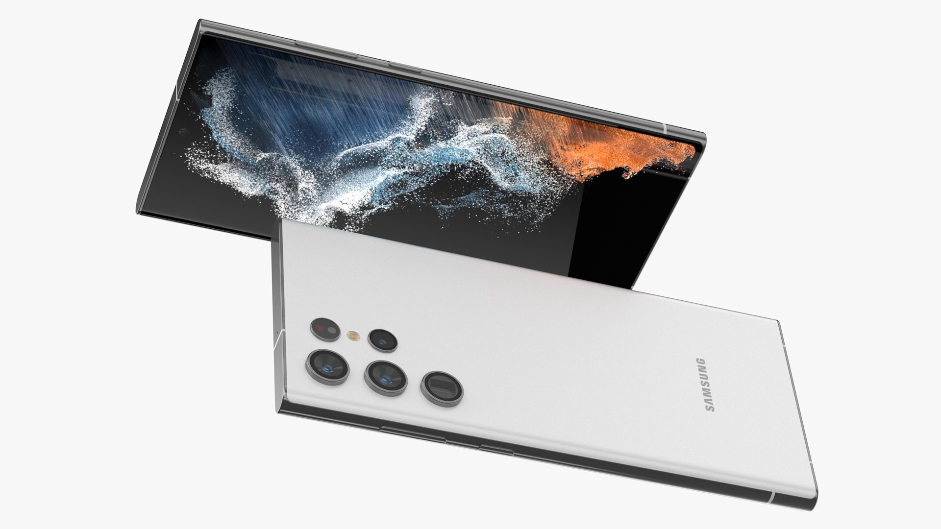 Samsung Galaxy S22 Ultra White 3D - TurboSquid 1840131