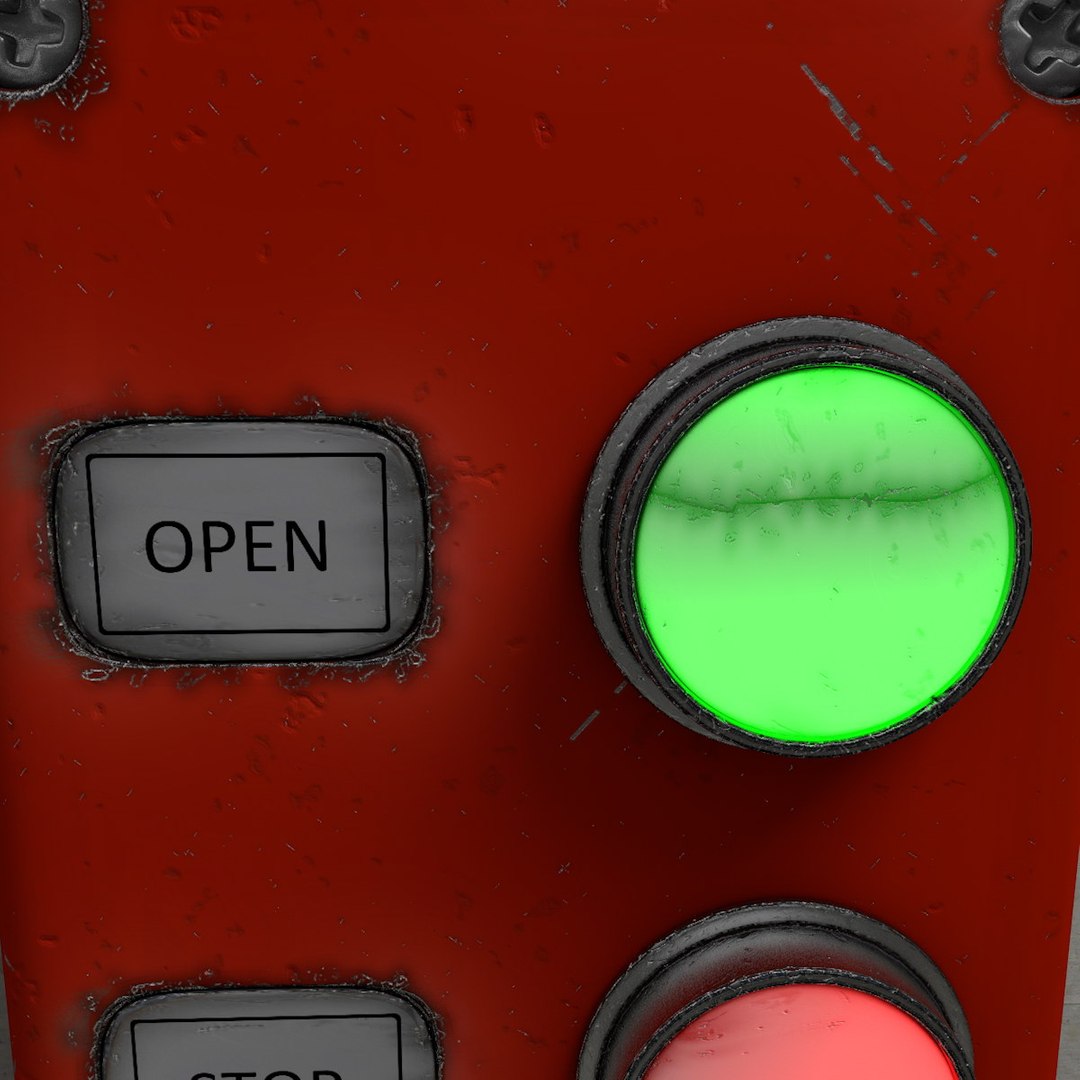 3d Buttons Board Model