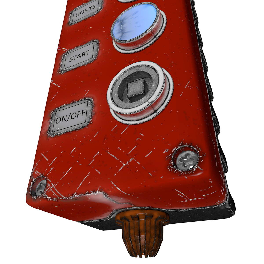 3d Buttons Board Model