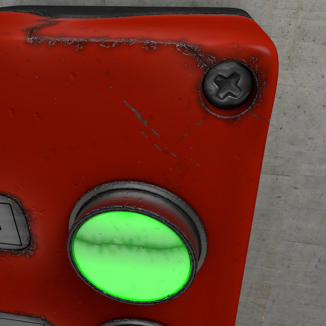 3d Buttons Board Model