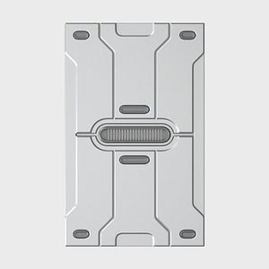 3D Sci-Fi Panel model