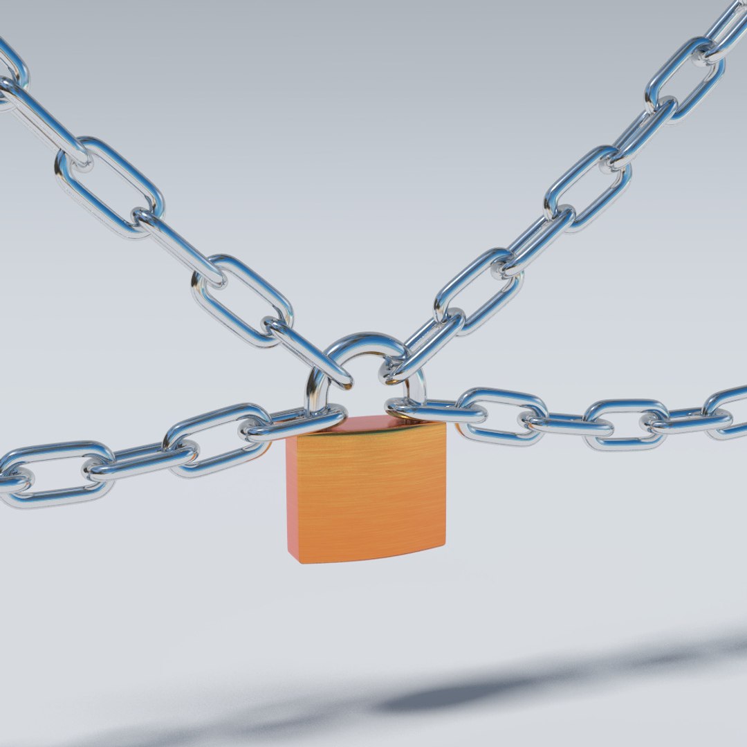 Obj Chain Lock Key