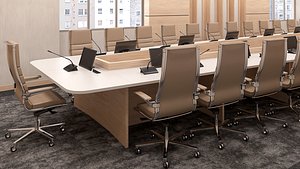 3D Conference Room 02 model