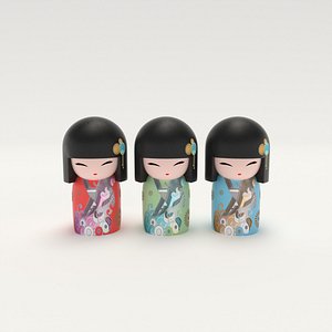 Japanese Wooden Dolls
