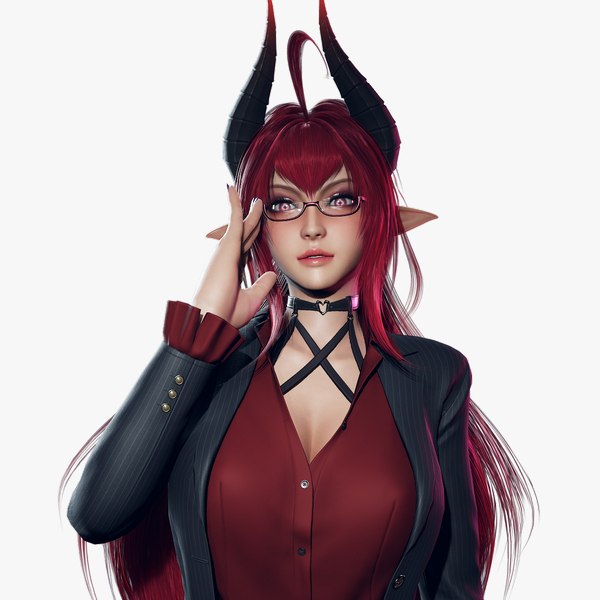 3D Daemon Girl - Business Suit