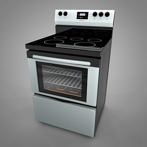 3D model frigidaire electric range l033