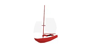 sailboatboatseavehicle 3D model